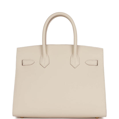 Hermes Birkin 30 Sellier Craie Epsom Gold Hardware
