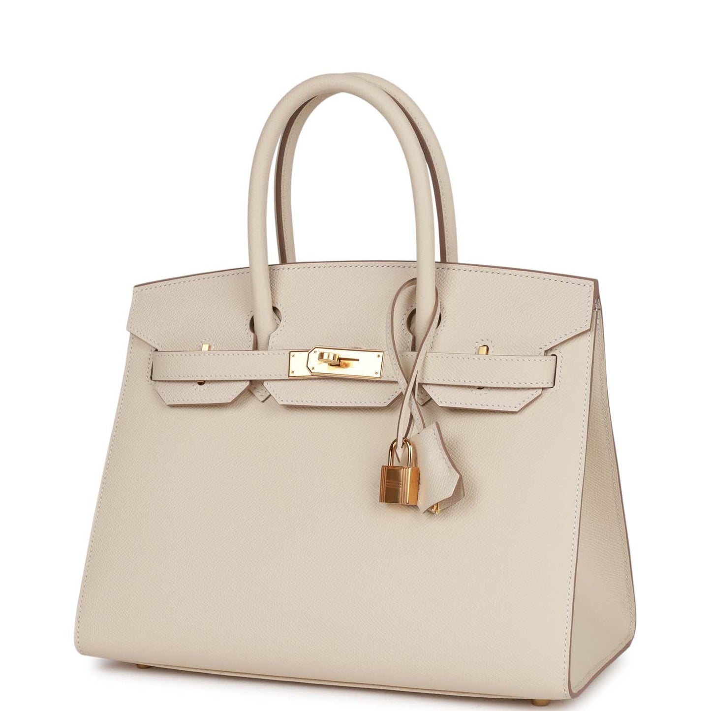 Hermes Birkin 30 Sellier Craie Epsom Gold Hardware