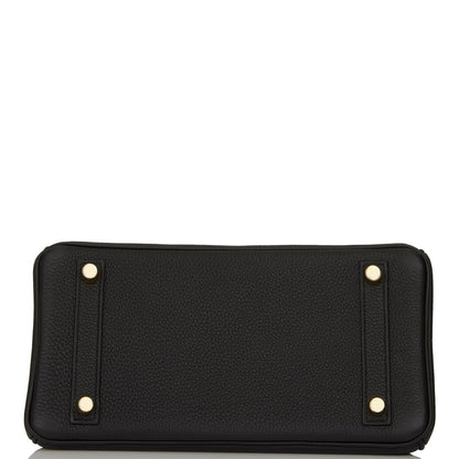 Hermes Birkin 25 Black Togo Gold Hardware