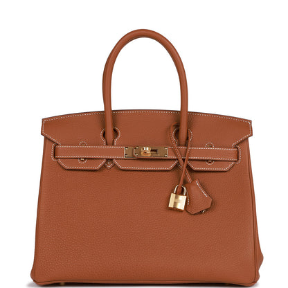 Hermes Birkin 30 Gold Togo Gold Hardware