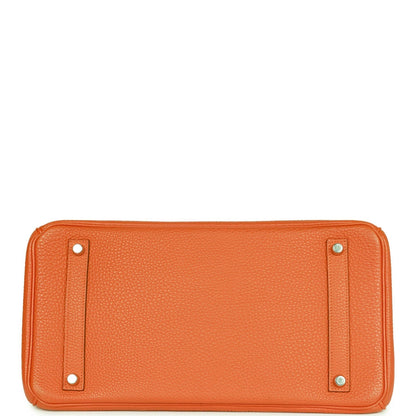 Hermes Birkin 35 Orange H Clemence Palladium Hardware - Remaining Payment for TJ