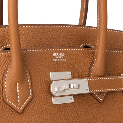 Hermes Birkin 30 Gold Togo Palladium Hardware