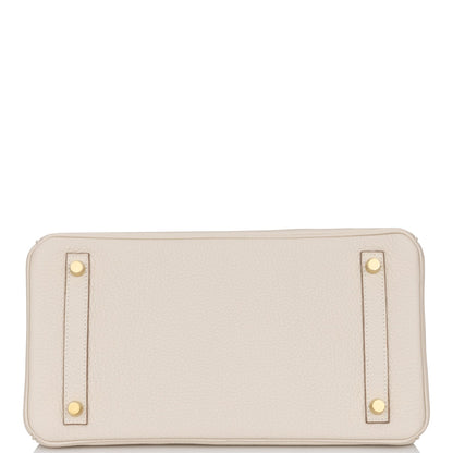 Hermes Birkin 30 Craie Clemence Gold Hardware