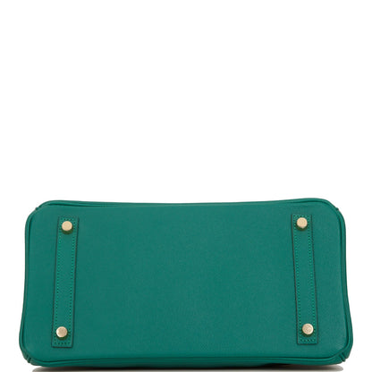 Hermes Birkin 30 Malachite Epsom Gold Hardware