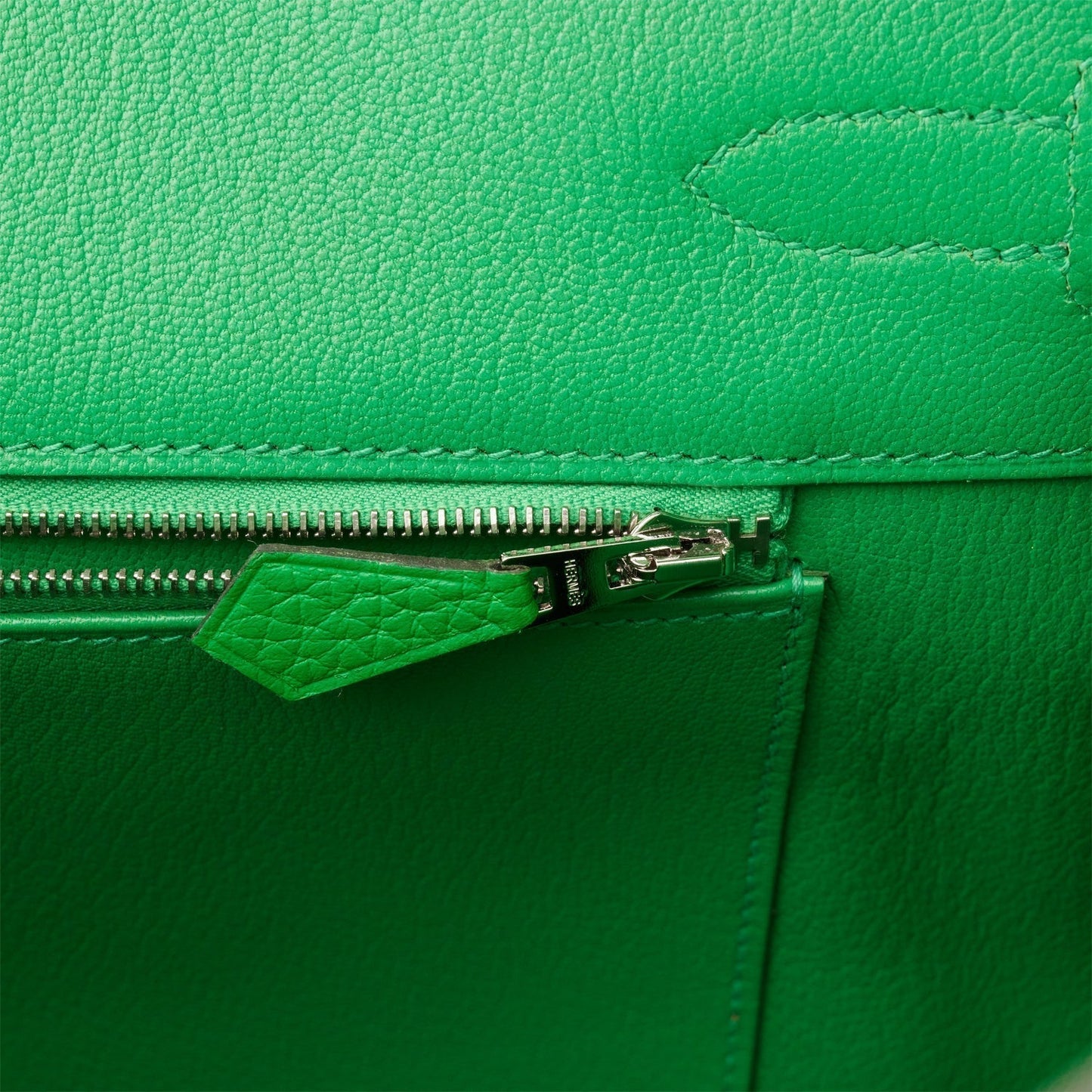 Hermes Birkin 35 Bambou Clemence Palladium Hardware