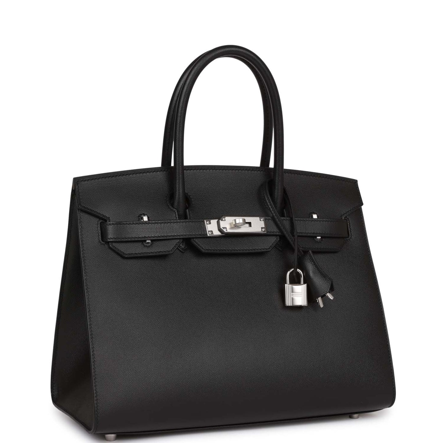 Hermes Birkin 30 Sellier Black Madame Palladium Hardware
