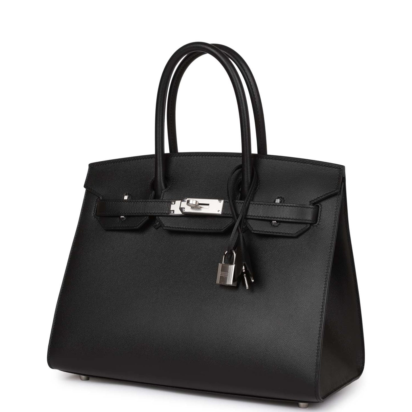 Hermes Birkin 30 Sellier Black Madame Palladium Hardware