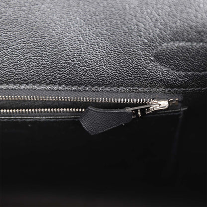 Hermes Birkin 30 Sellier Black Madame Palladium Hardware