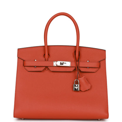 Hermes Birkin 30 Sellier Terre Battue Epsom Palladium Hardware