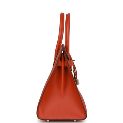 Hermes Birkin 30 Sellier Terre Battue Epsom Palladium Hardware