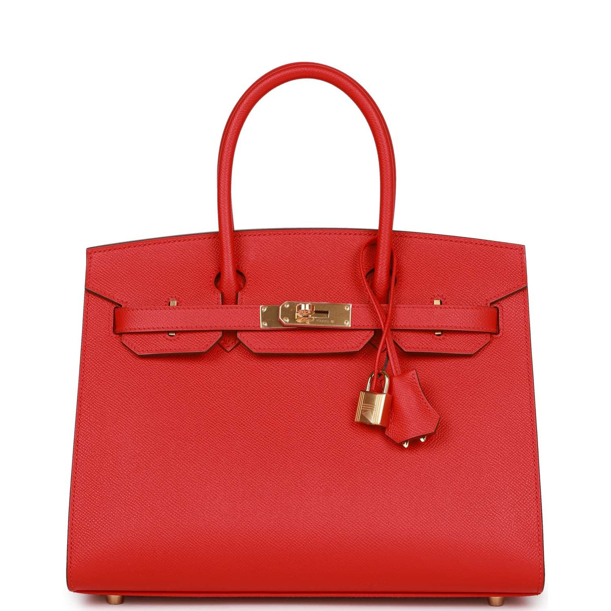 Hermes Birkin 30 Sellier Rouge Casaque Epsom Gold Hardware