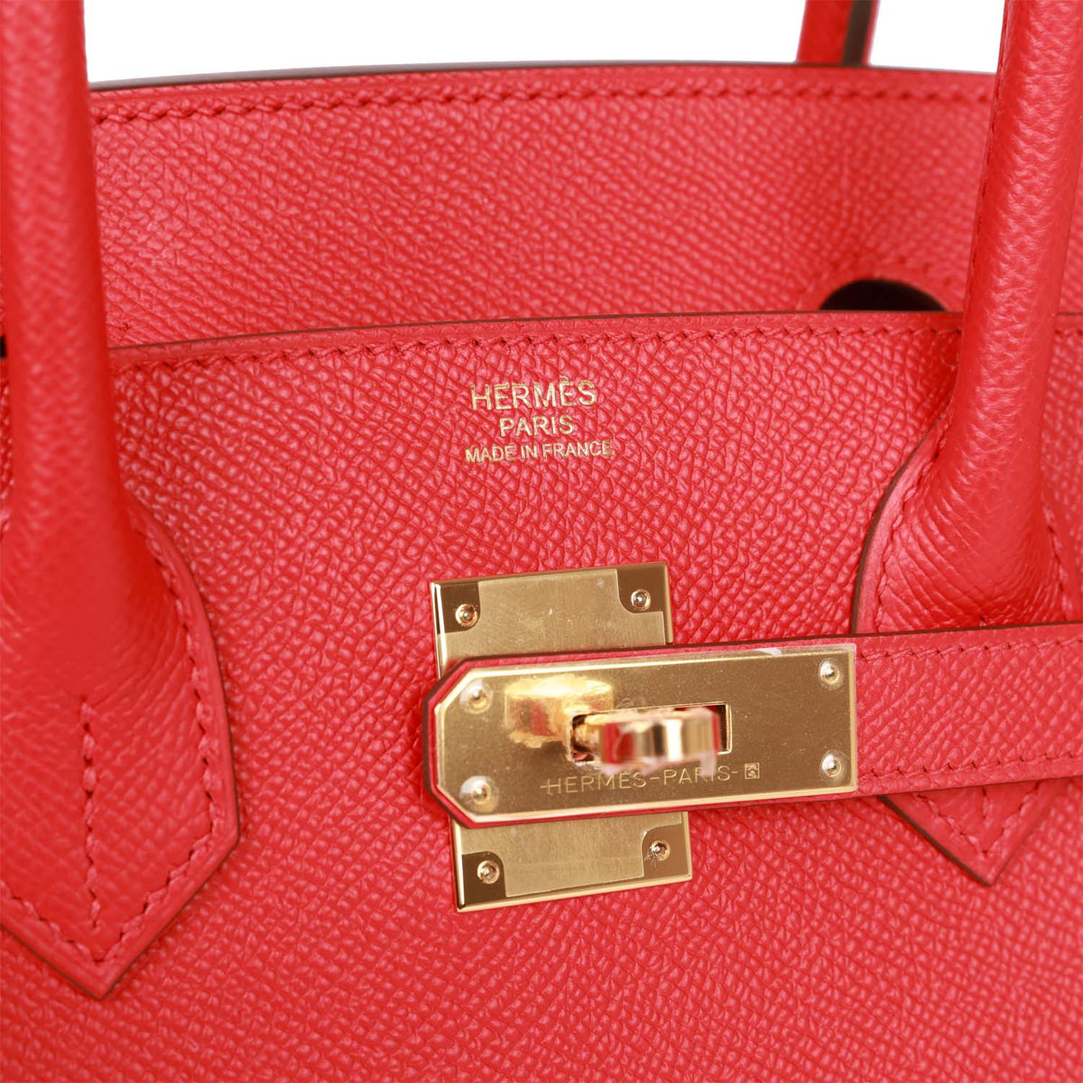 Hermes Birkin 30 Sellier Rouge Casaque Epsom Gold Hardware