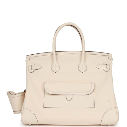 Hermes Birkin 35  Cargo Nata Toile and Swift Palladium Hardware