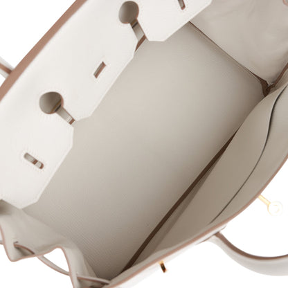 Hermes Birkin 35 Gris Pale Togo Gold Hardware