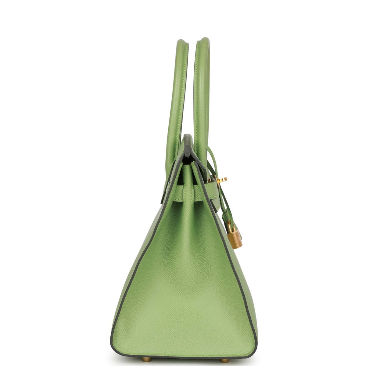 Hermes Birkin 30 Sellier Vert Criquet Epsom Gold Hardware
