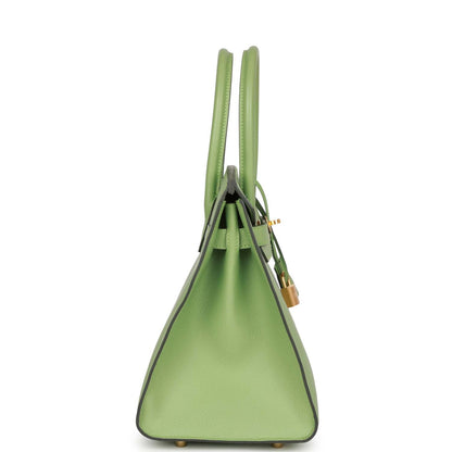 Hermes Birkin 30 Sellier Vert Criquet Epsom Gold Hardware