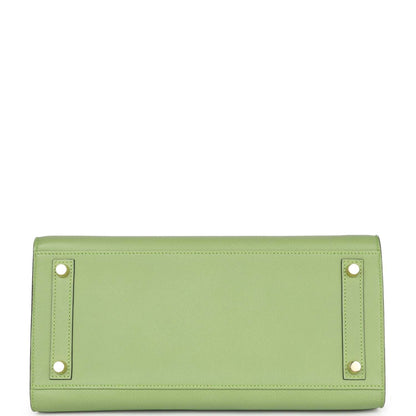 Hermes Birkin 30 Sellier Vert Criquet Epsom Gold Hardware