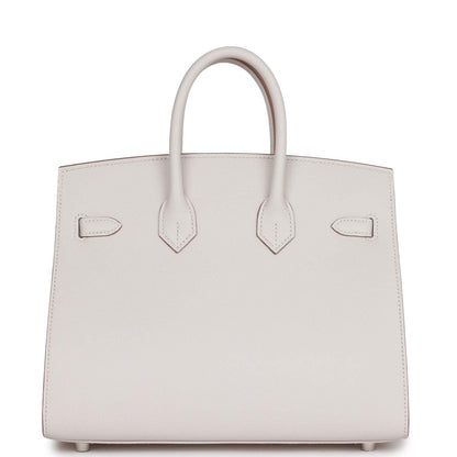 Hermes Birkin 25 Sellier Gris Pale Epsom Palladium Hardware