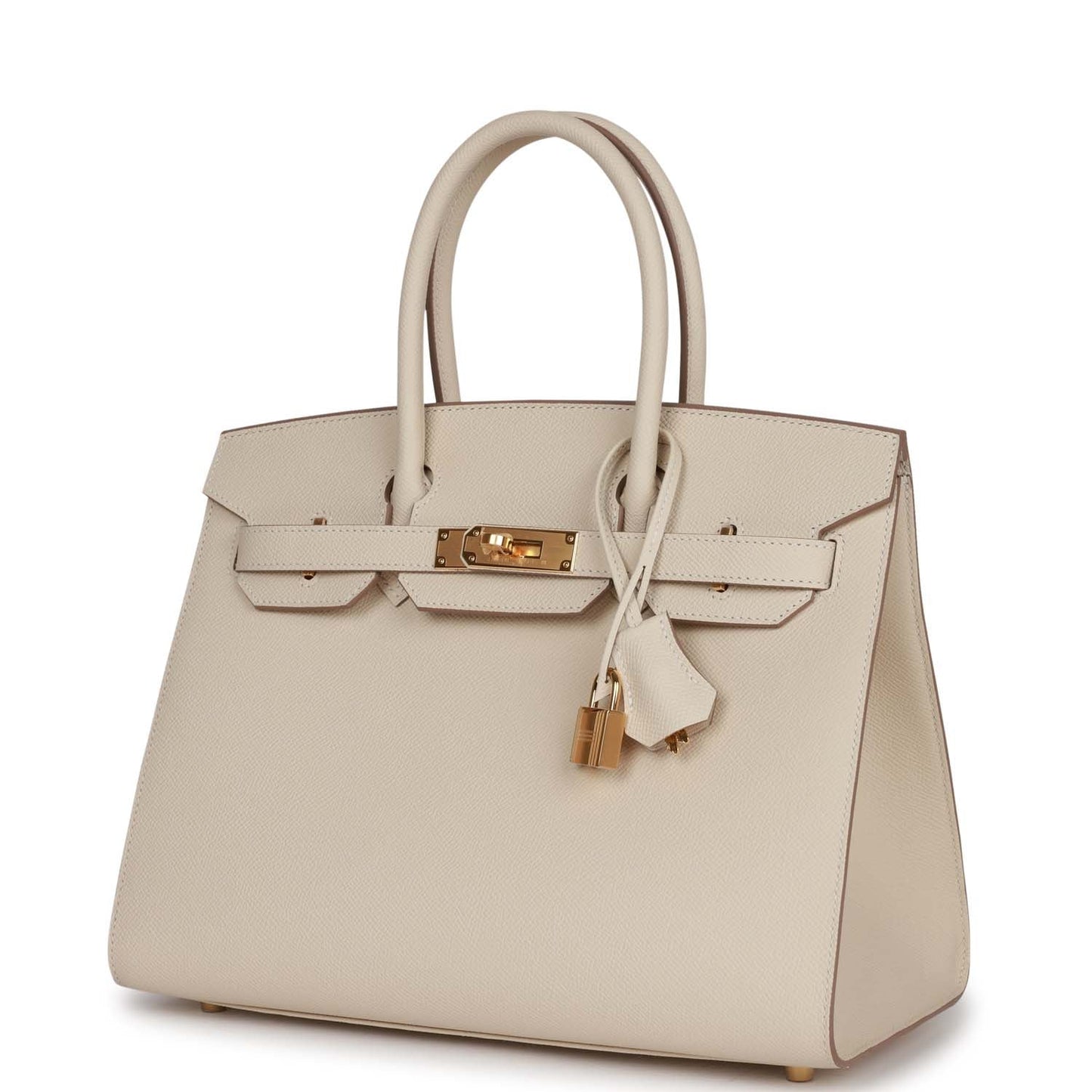 Hermes Birkin 30 Sellier Craie Epsom Gold Hardware