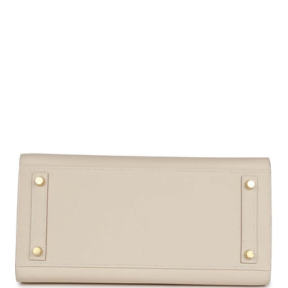 Hermes Birkin 30 Sellier Craie Epsom Gold Hardware