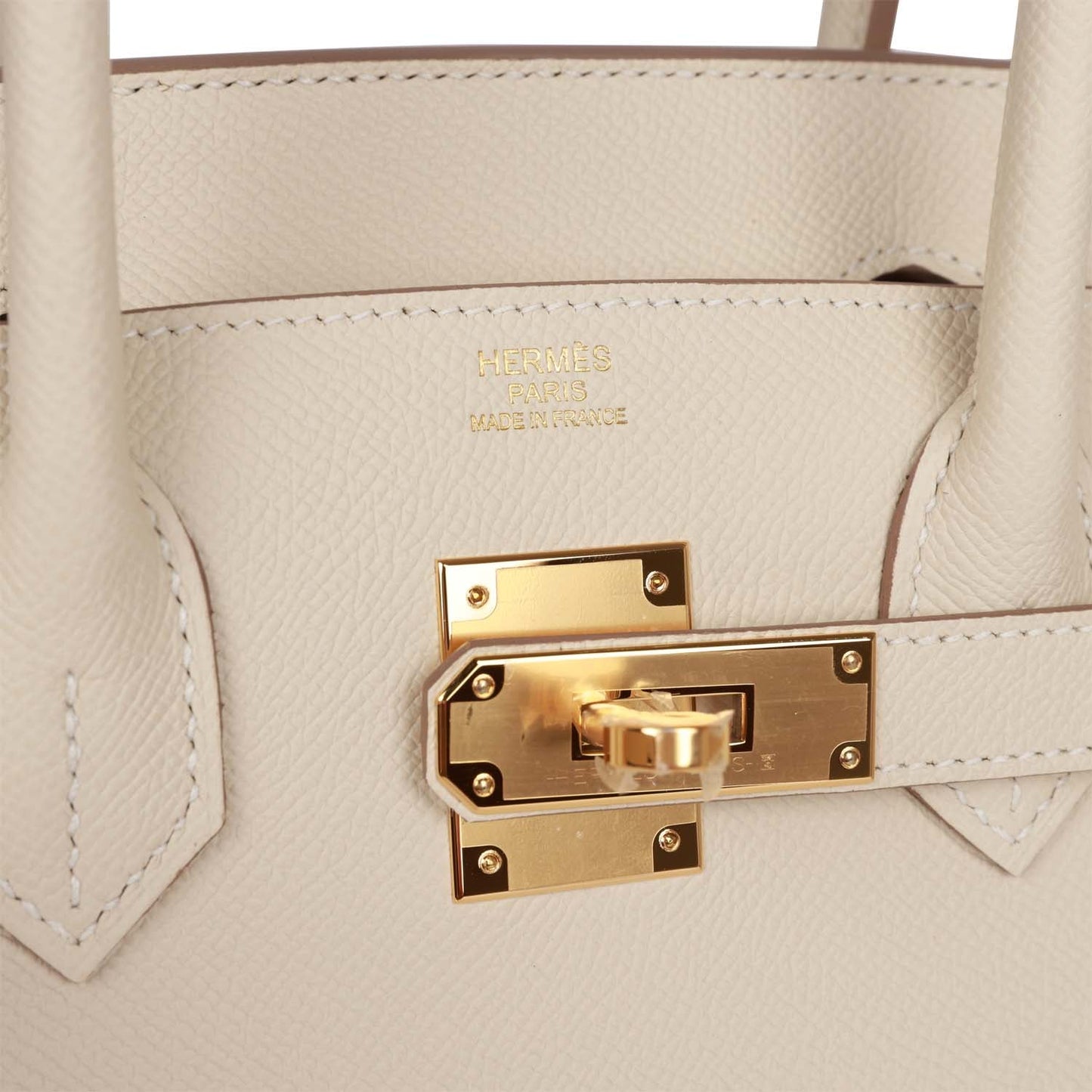 Hermes Birkin 30 Sellier Craie Epsom Gold Hardware