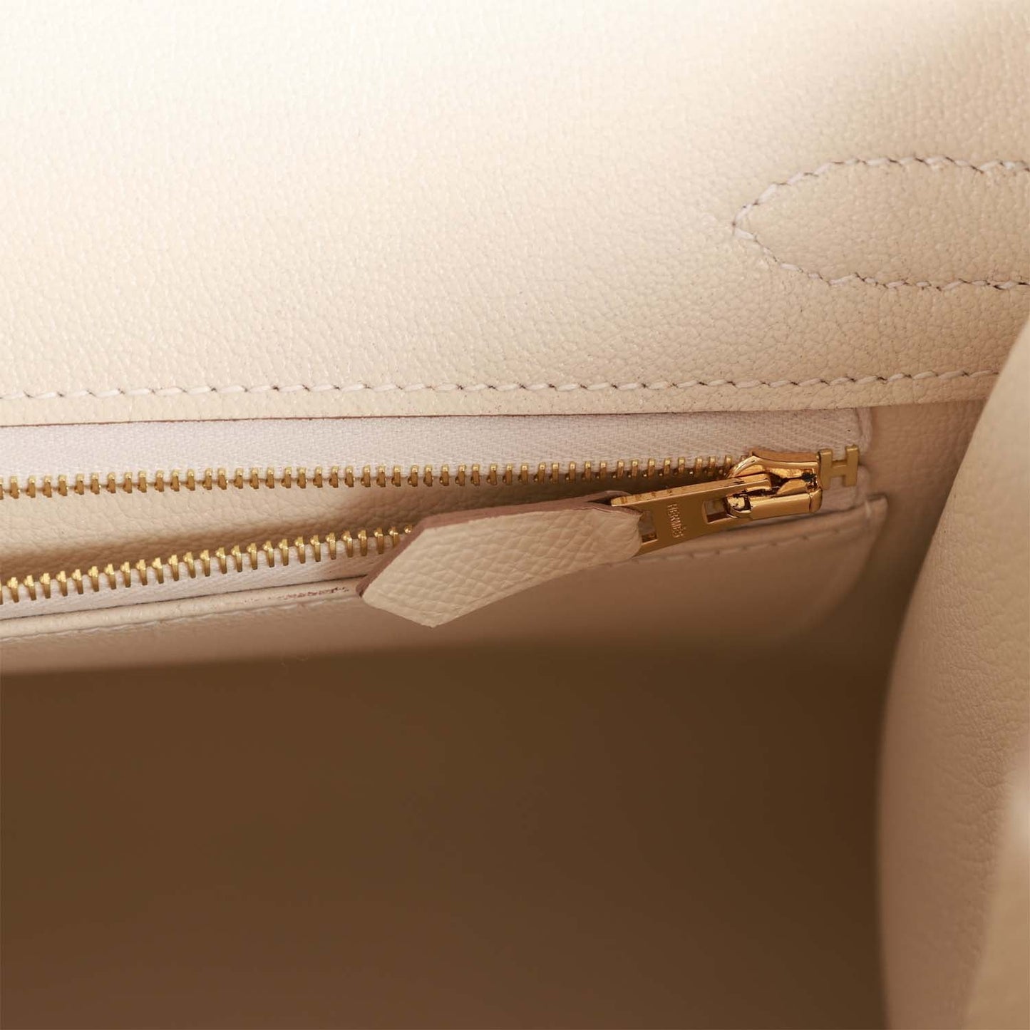 Hermes Birkin 30 Sellier Craie Epsom Gold Hardware
