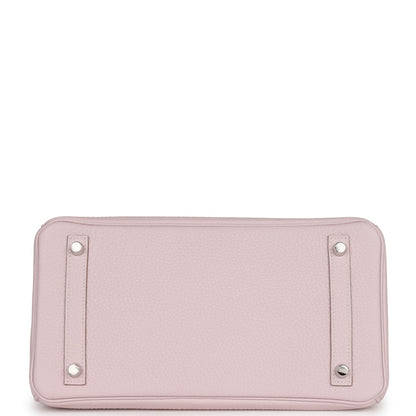 Hermes Birkin 30 Mauve Pale Clemence Palladium Hardware