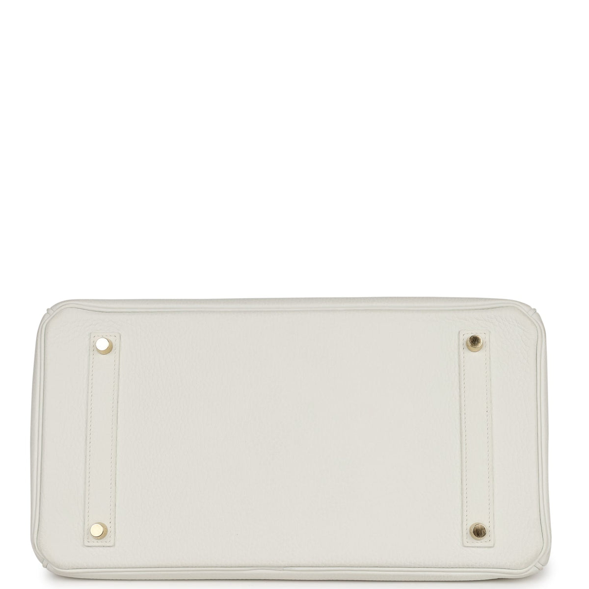 Hermes Birkin 35 White Clemence Gold Hardware