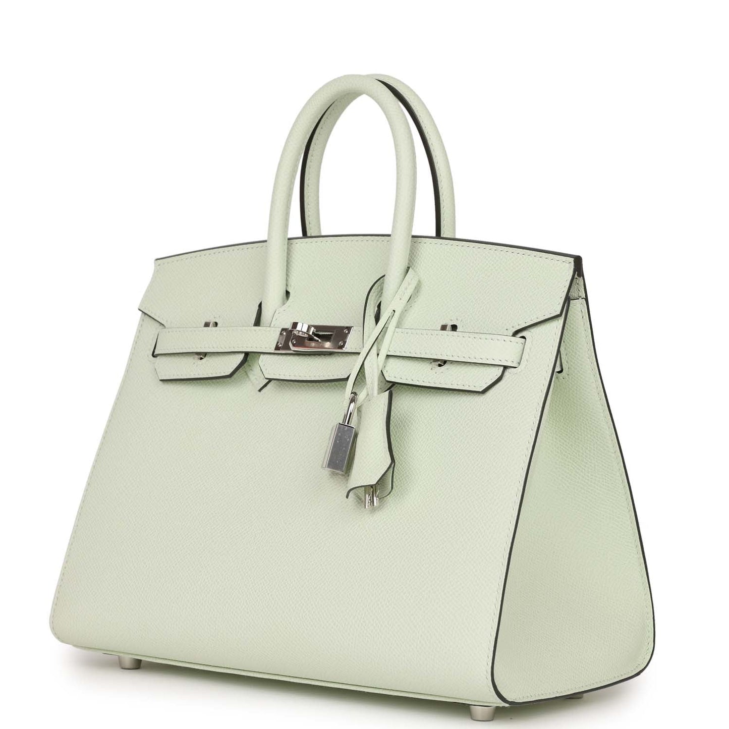 Hermes Birkin 25 Sellier Vert Fizz Epsom Palladium Hardware