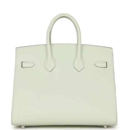 Hermes Birkin 25 Sellier Vert Fizz Epsom Palladium Hardware