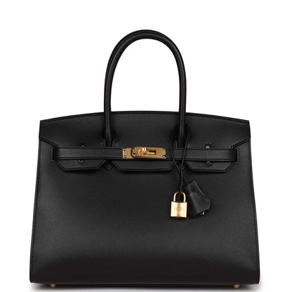 Hermes Birkin 30 Sellier Black Madame Gold Hardware