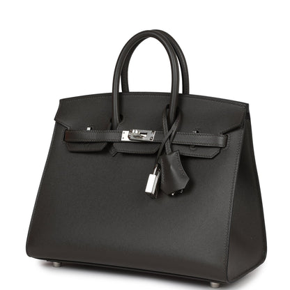 Hermes Birkin 25 Sellier Gris Meyer Madame Palladium Hardware