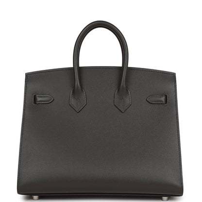 Hermes Birkin 25 Sellier Gris Meyer Madame Palladium Hardware
