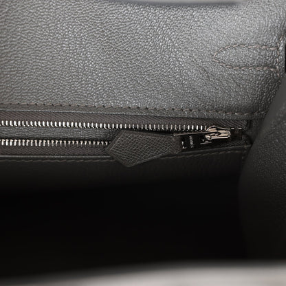Hermes Birkin 25 Sellier Gris Meyer Madame Palladium Hardware