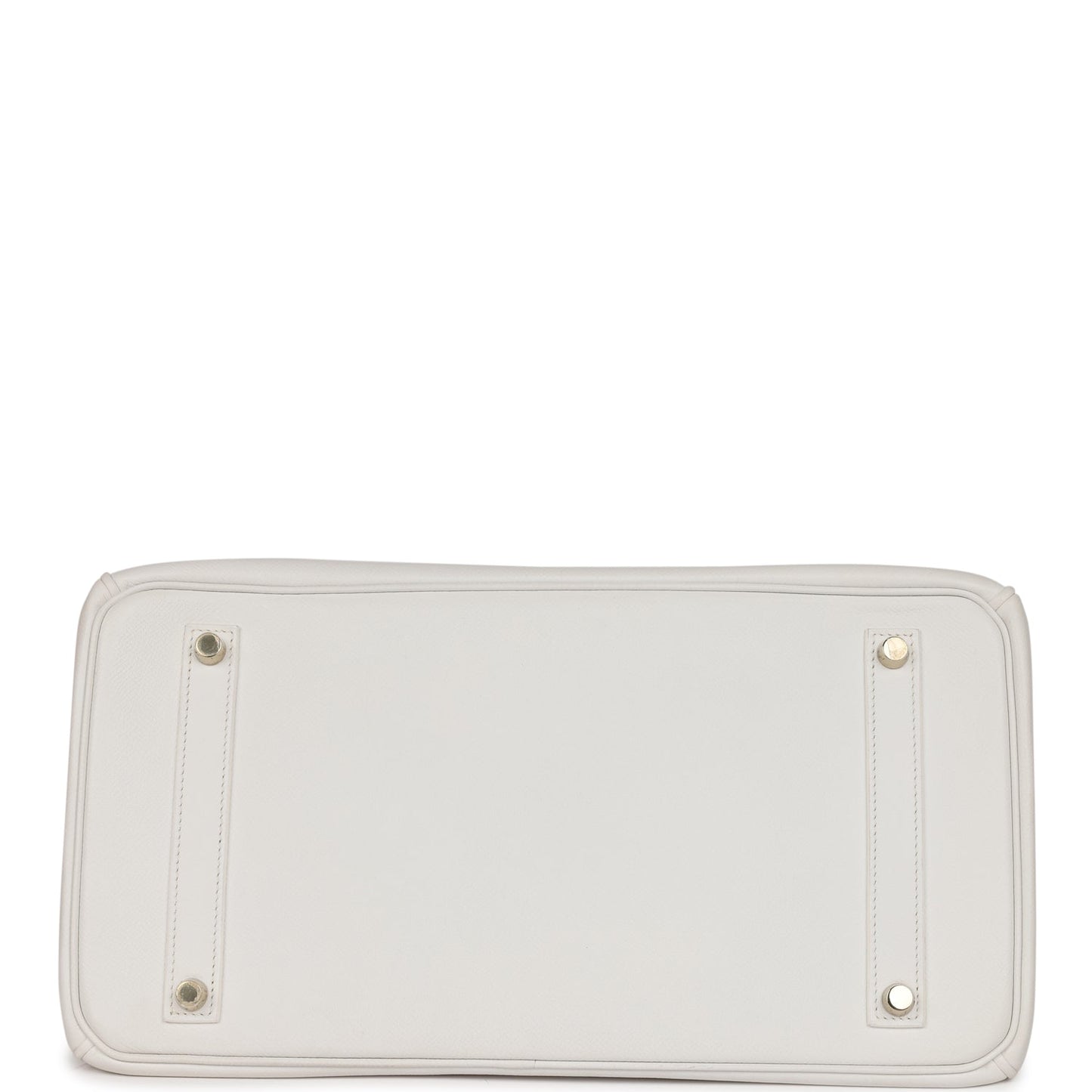 Pre-owned Hermes Birkin 35 White Epsom Gold Hardware