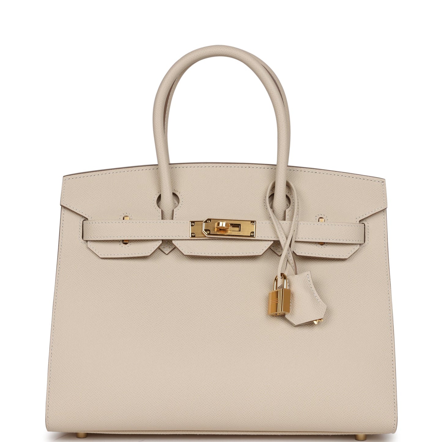 Hermes Birkin 30 Sellier Craie Epsom Gold Hardware