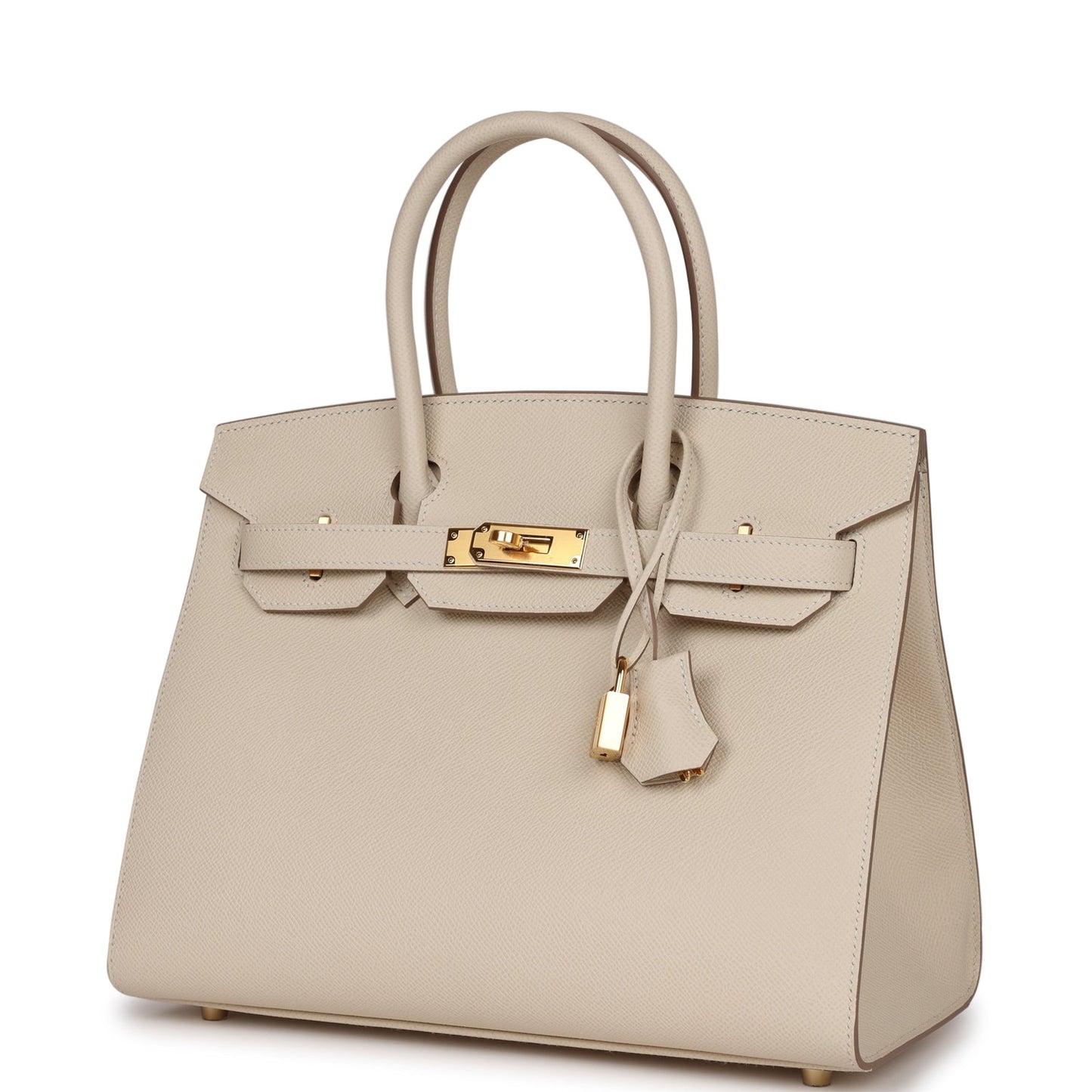 Hermes Birkin 30 Sellier Craie Epsom Gold Hardware