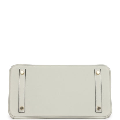 Hermes Birkin 30 Gris Neve Togo Gold Hardware