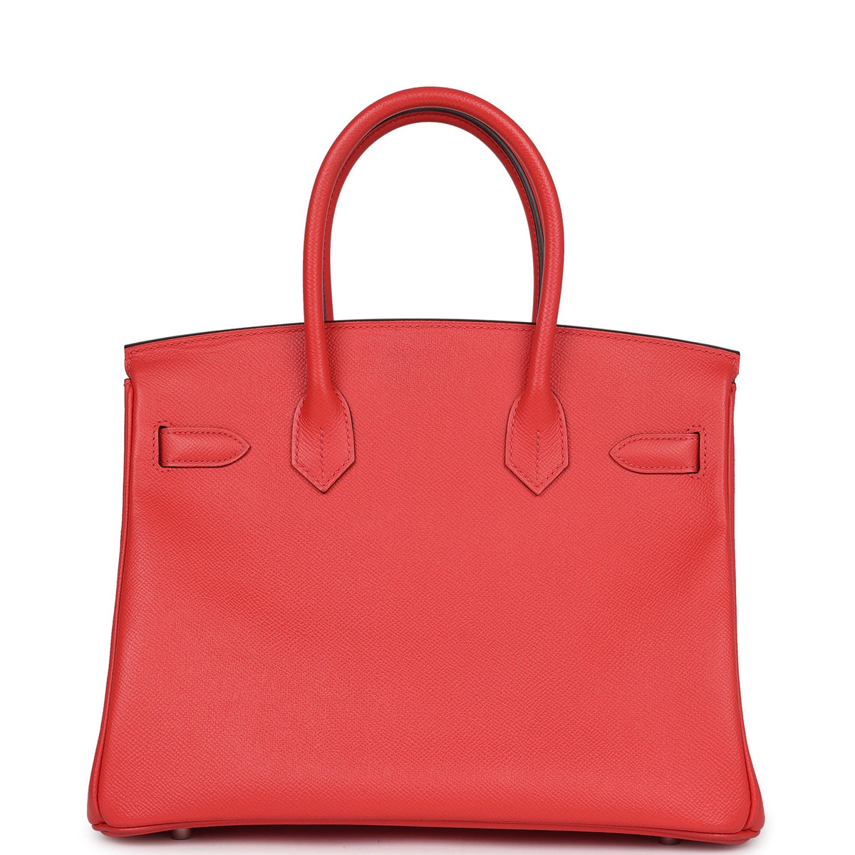 Pre-owned Hermes Birkin 30 Rose Jaipur Epsom Palladium Hardware