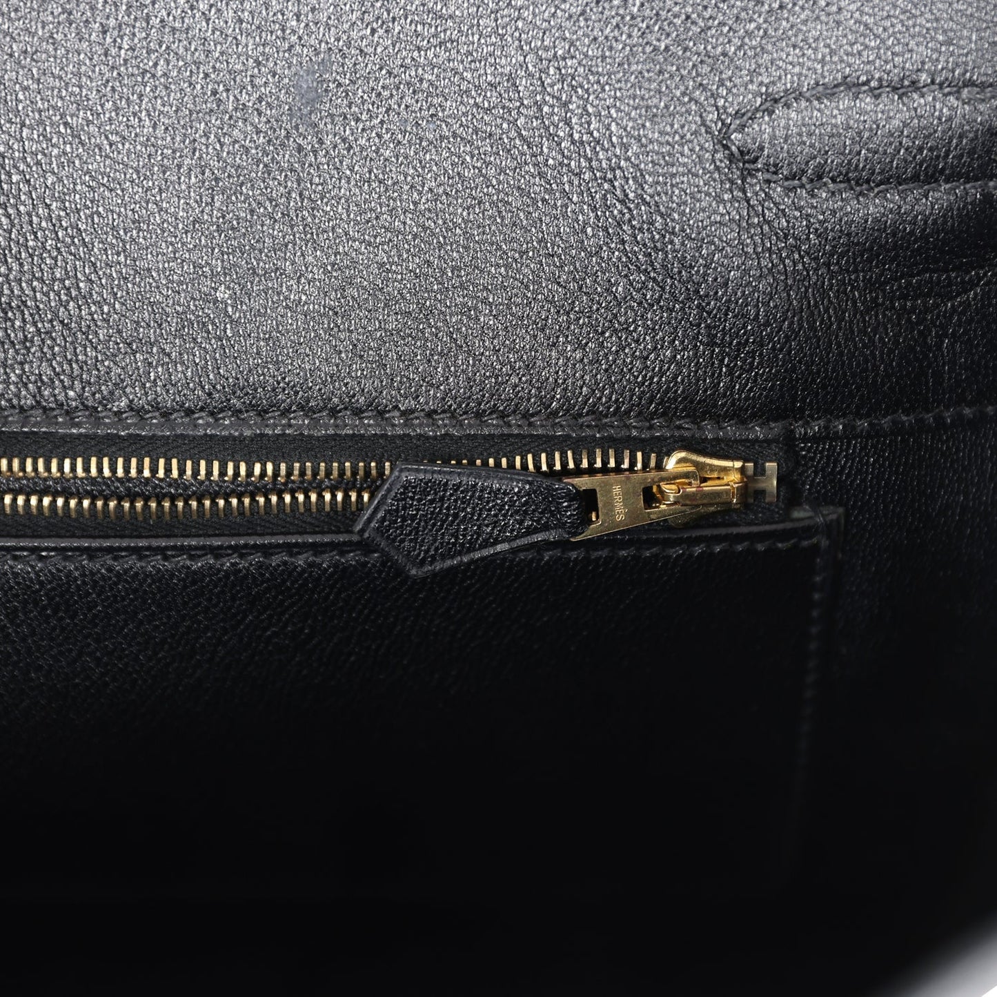 Pre-owned Hermes Birkin 35 Black Shiny Porosus Crocodile Gold Hardware