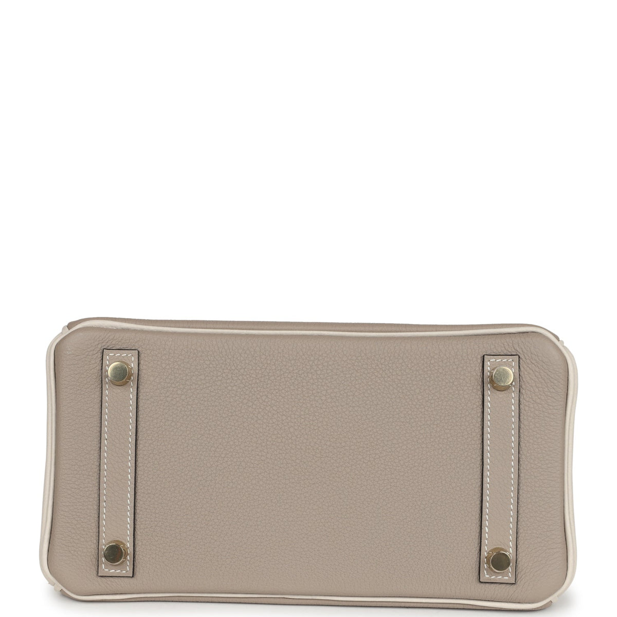 Hermes Special Order (HSS) Birkin 25 Gris Asphalte and Craie Togo Brushed Gold Hardware