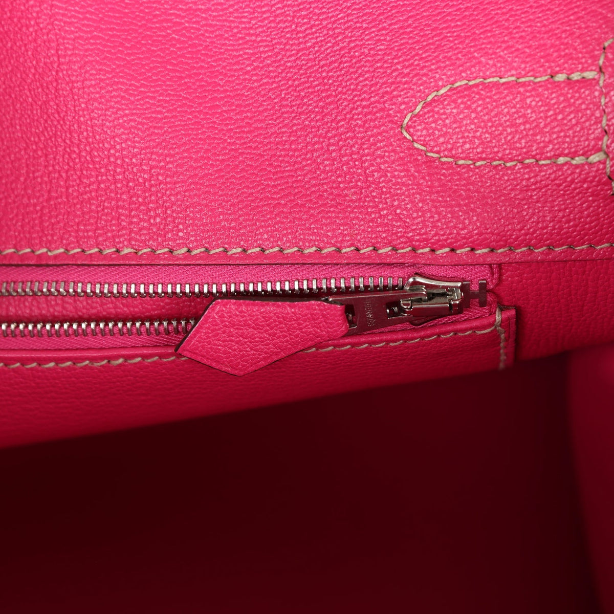 Pre-owned Hermes Birkin 30 Tosca Candy Epsom Palladium Hardware
