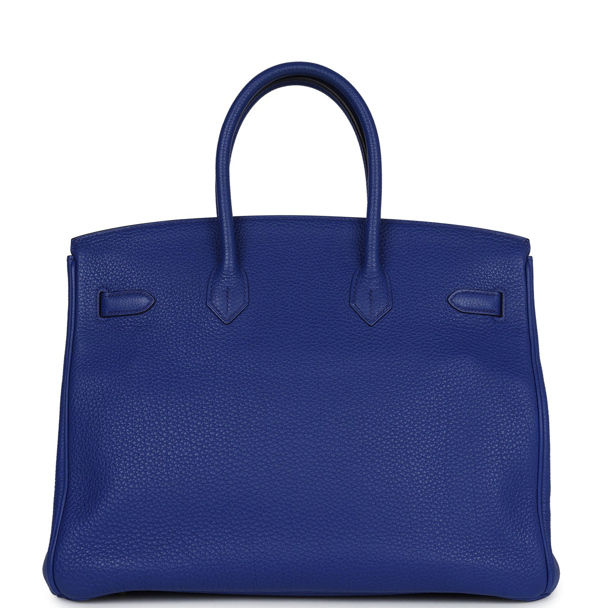 Pre-owned Hermes Birkin 35 Bleu Electric Togo Gold Hardware