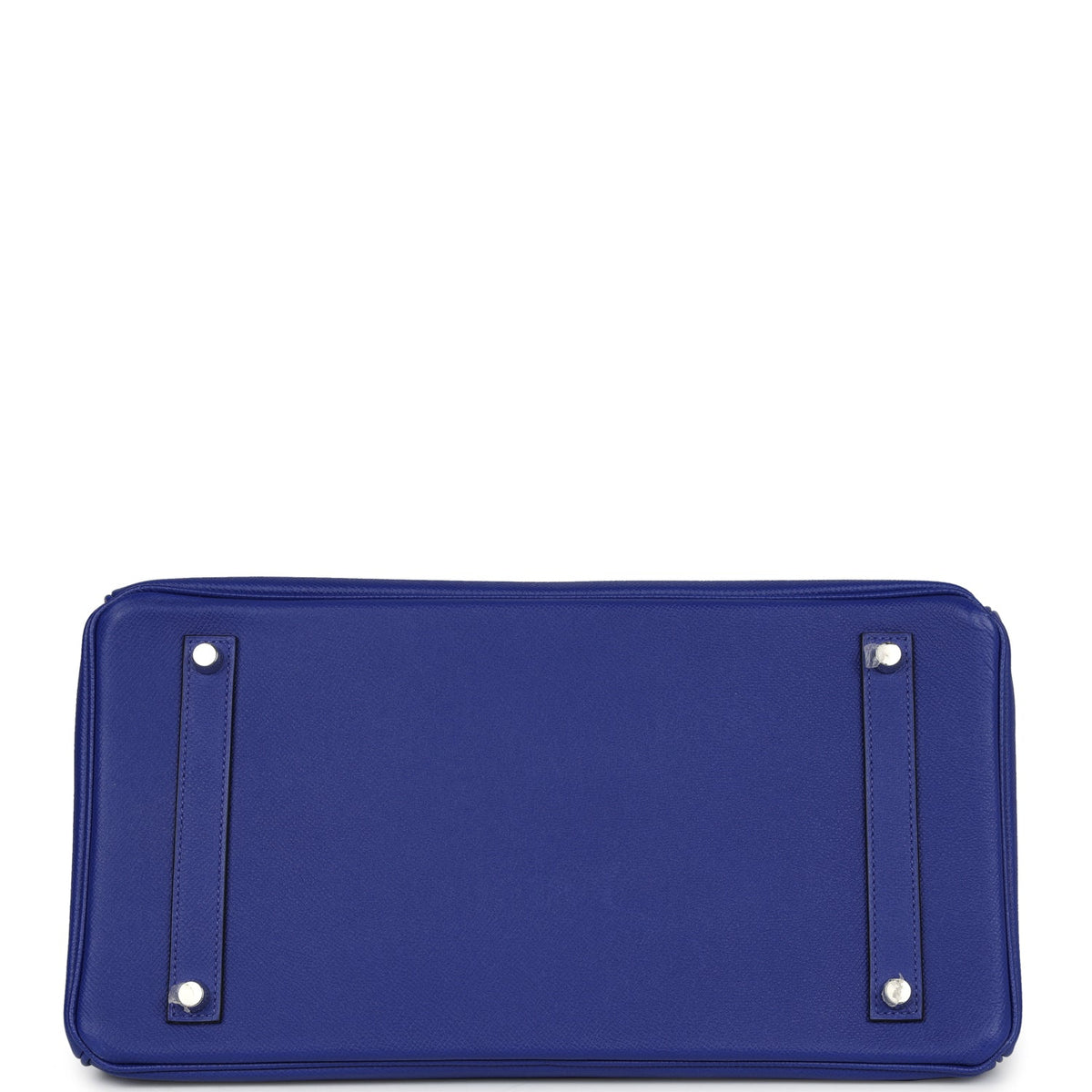 Pre-owned Hermes Birkin 35 Bleu Electric Epsom Palladium Hardware