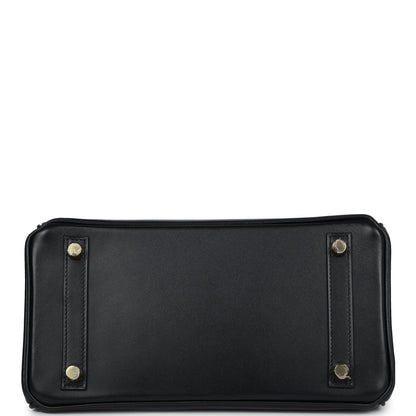 Hermes Birkin 25 Black Box Gold Hardware