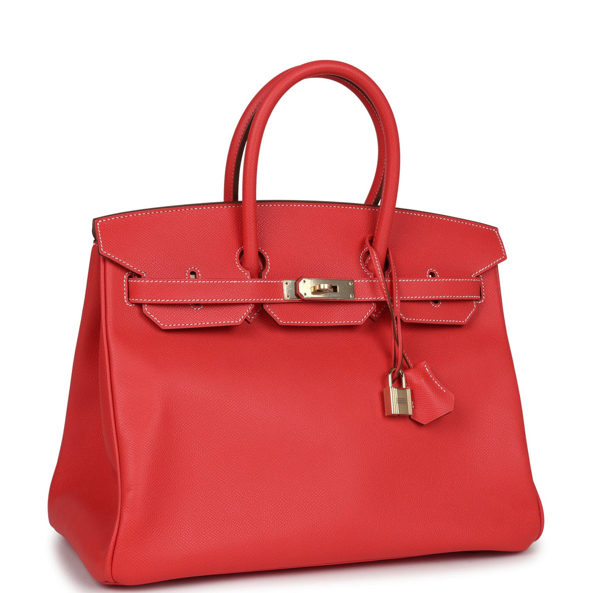 Pre-owned Hermes Birkin 35 Rose Jaipur Candy Epsom Permabrass Hardware