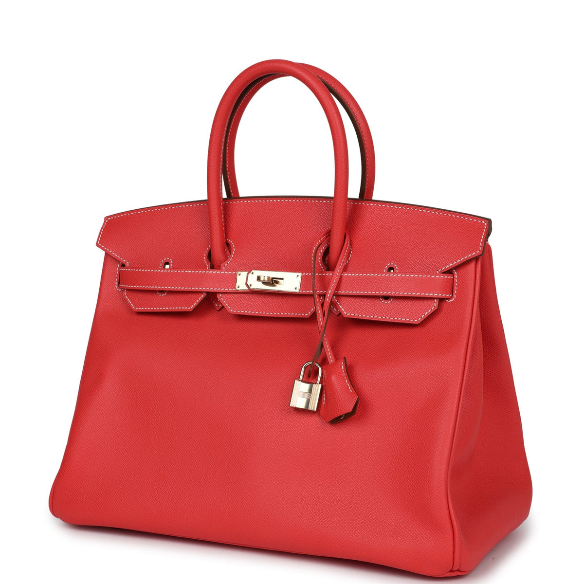 Pre-owned Hermes Birkin 35 Rose Jaipur Candy Epsom Permabrass Hardware