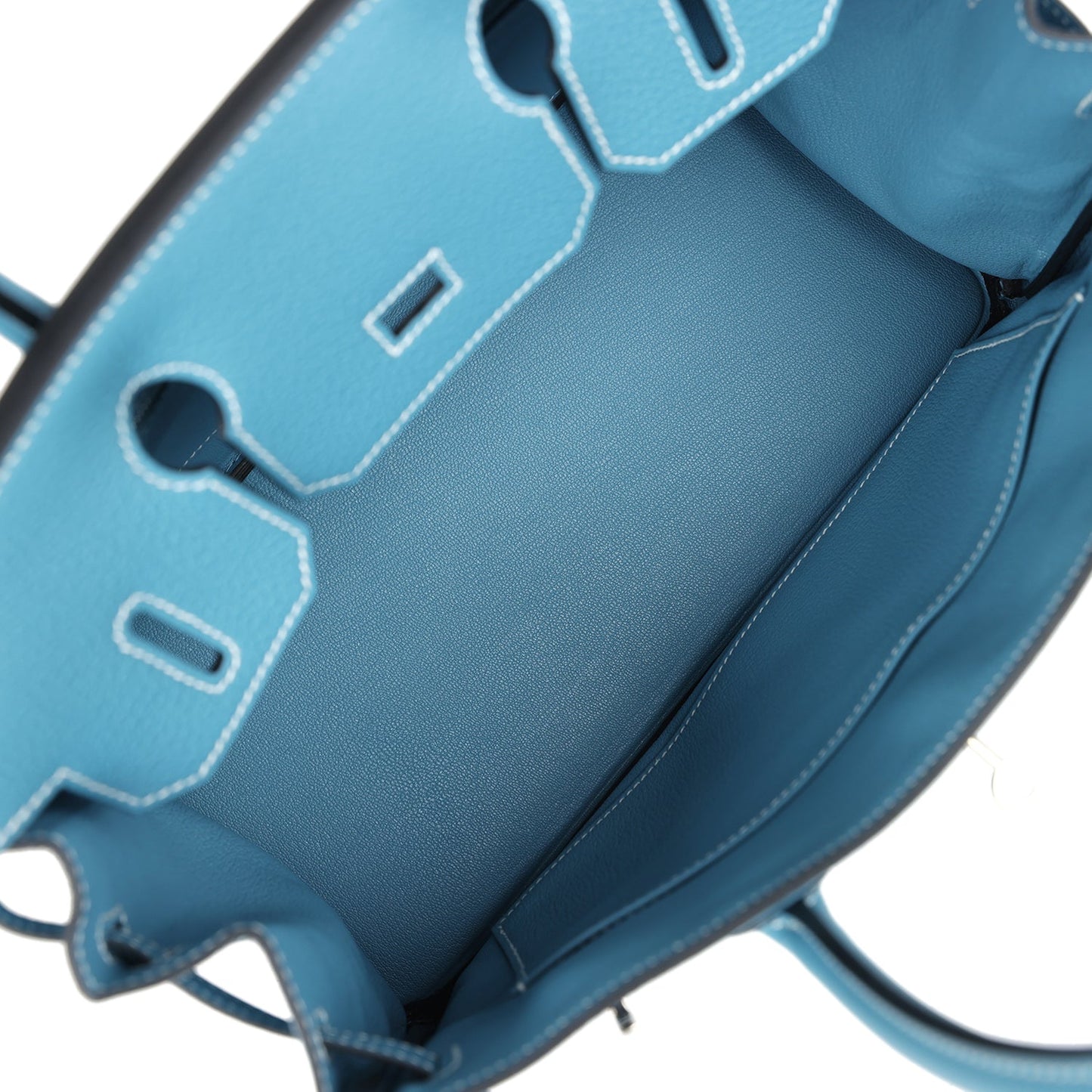 Hermes Birkin 30 Blue Jean Togo Palladium Hardware