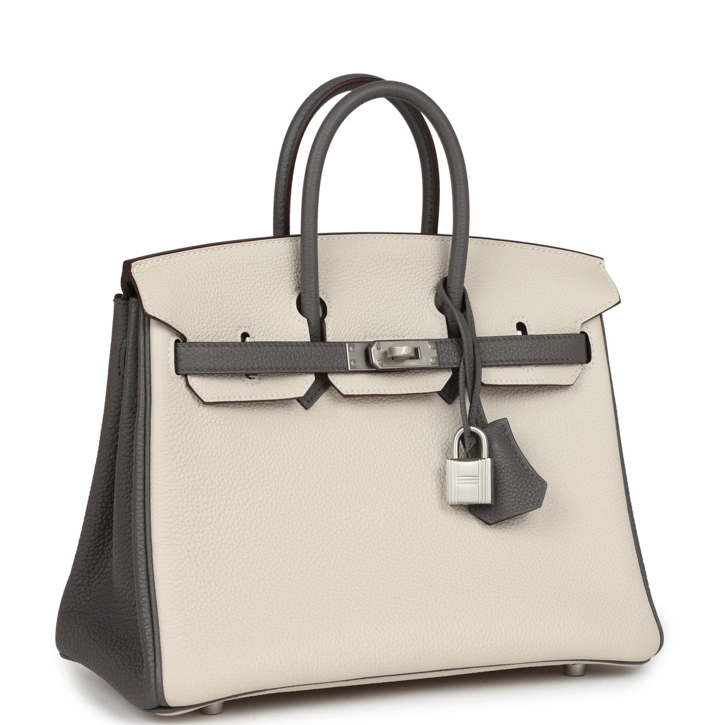 Hermes Special Order (HSS) Birkin 25 Beton and Etain Togo Brushed Palladium Hardware