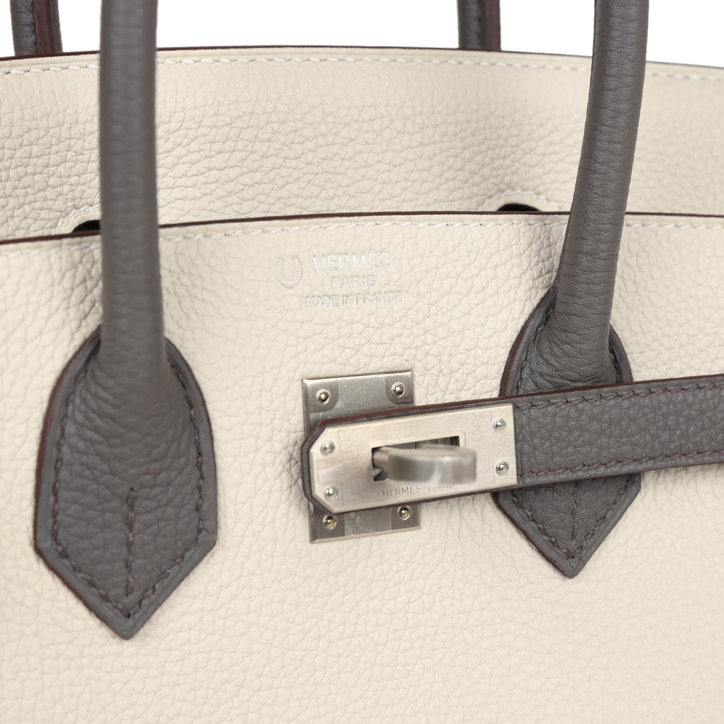 Hermes Special Order (HSS) Birkin 25 Beton and Etain Togo Brushed Palladium Hardware